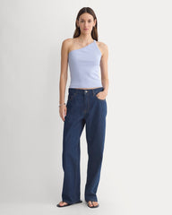RetroSoft Cotton One-Shoulder Tank | Aleutian