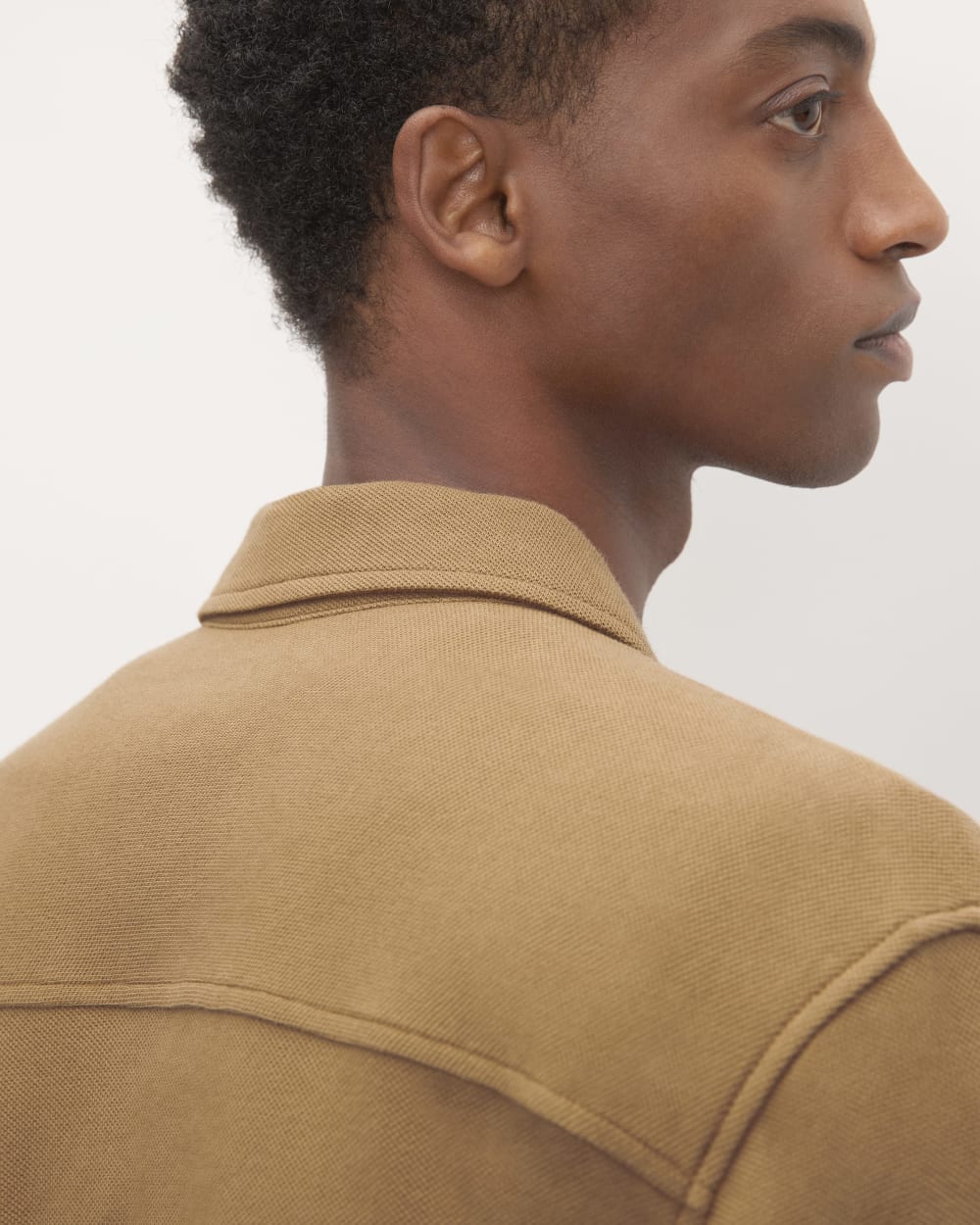 The Long-Sleeve Pique Shirt | Toasted Coconut