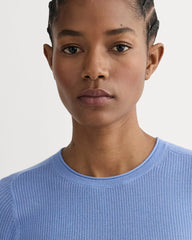 The Sweater Tee in Ultrasoft Merino | Bluebell