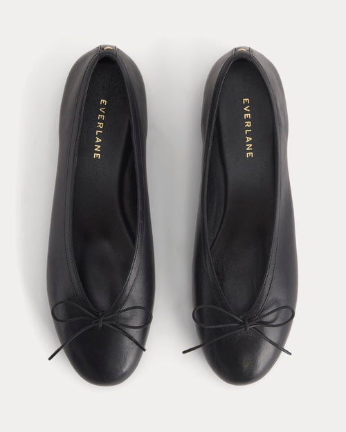 Made in Italy Ballet Flat | Black Leather