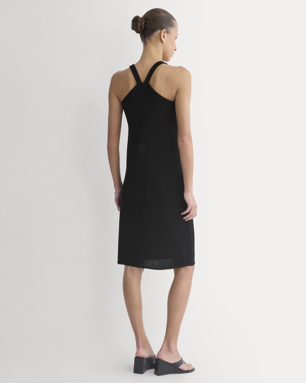 Sweater Racerback Midi Dress | Black