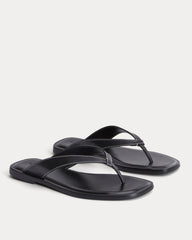 The Leather Flip Flop |  Black