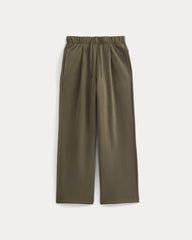 Luxe Fleece Pleated Sweatpant | Olive Night