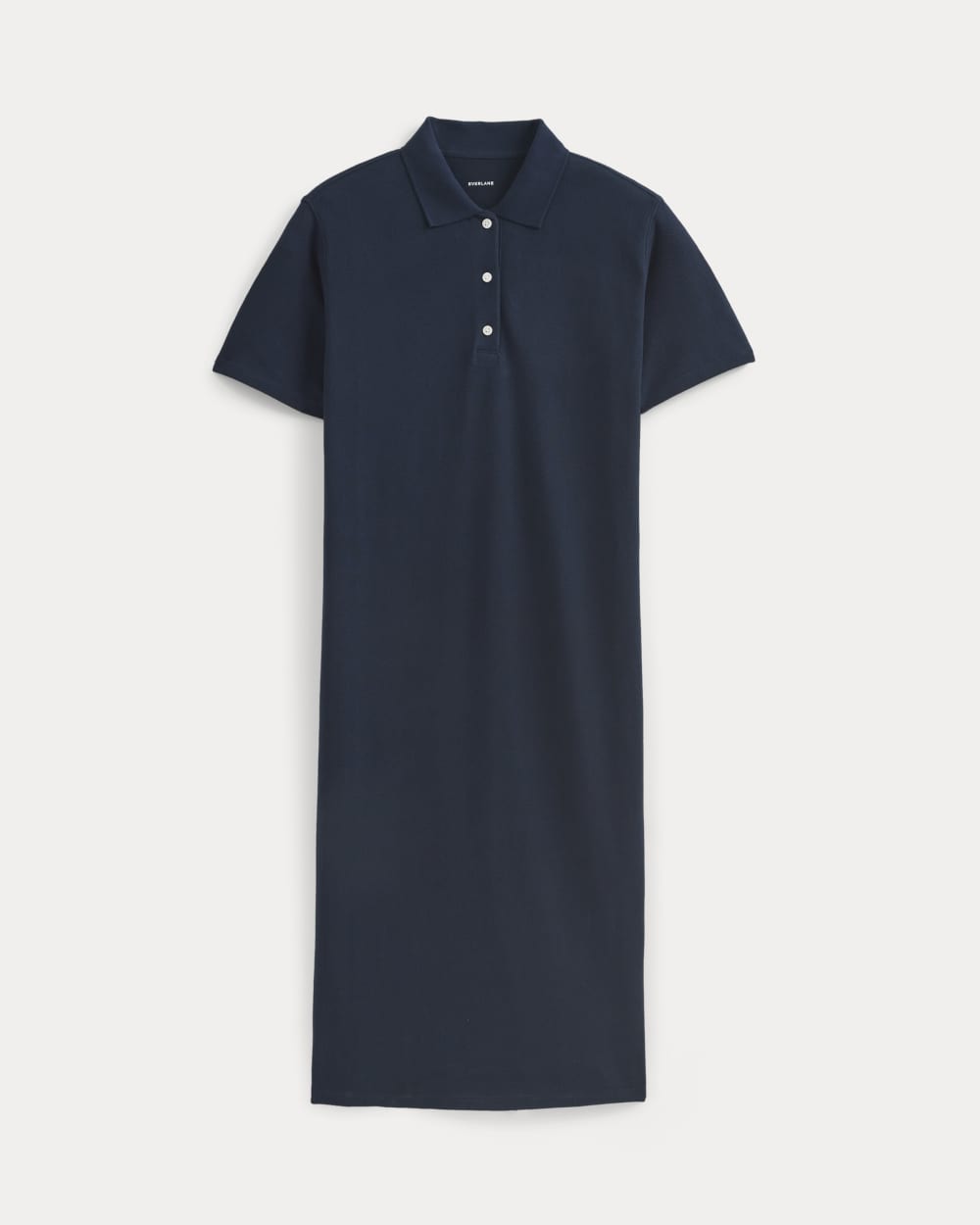 Pique Polo Short-Sleeve Dress | Navy