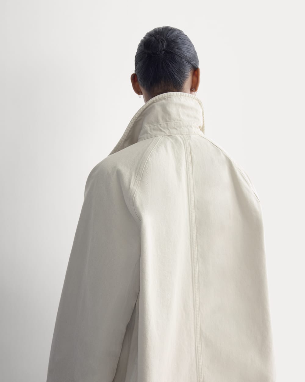 Cropped Denim Jacket | Garment-Dyed Sand