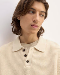 The Cotton Chunky Rib Polo | Canvas