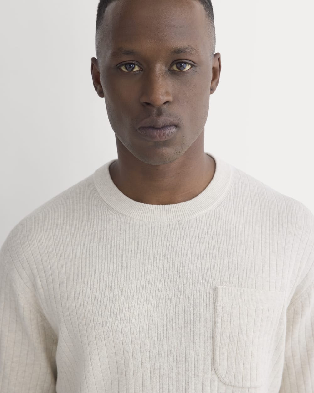 Textured Knit Tee | Heathered Oat