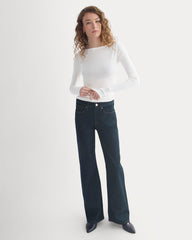 Tissue Boatneck Top | Bone
