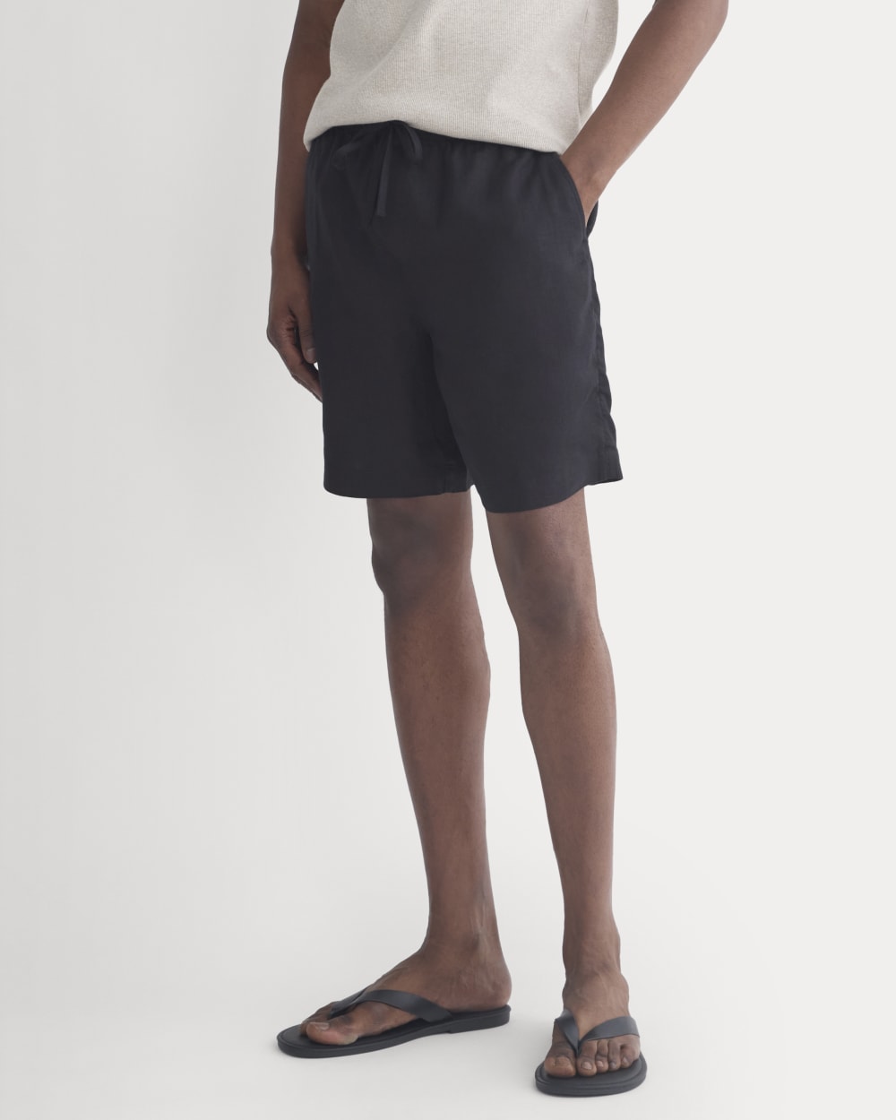Linen Easy Short | Black