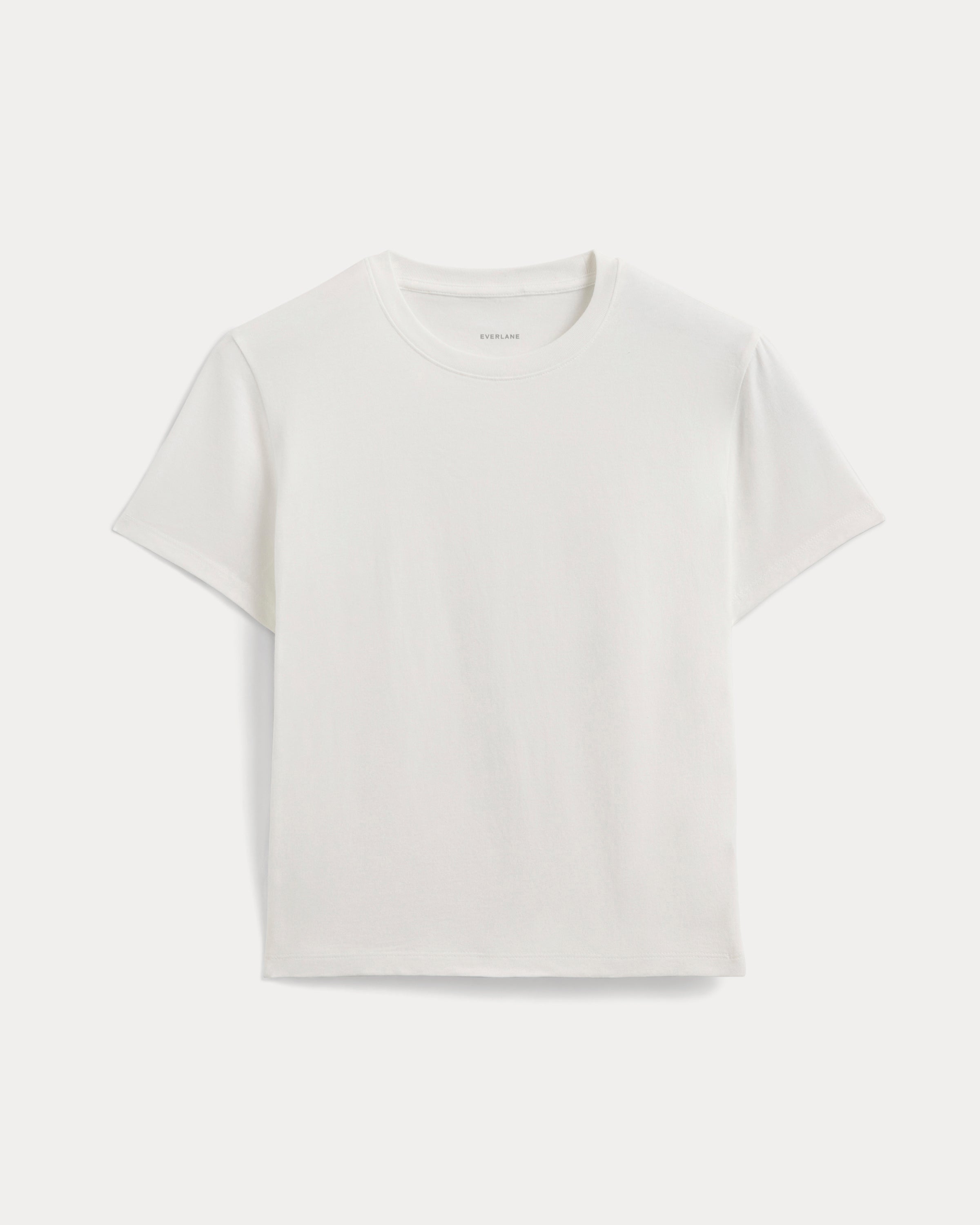 The Box-Cut Tee in Essential Cotton | White | No Pocket