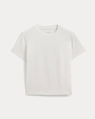 The Box-Cut Tee in Essential Cotton | White | No Pocket