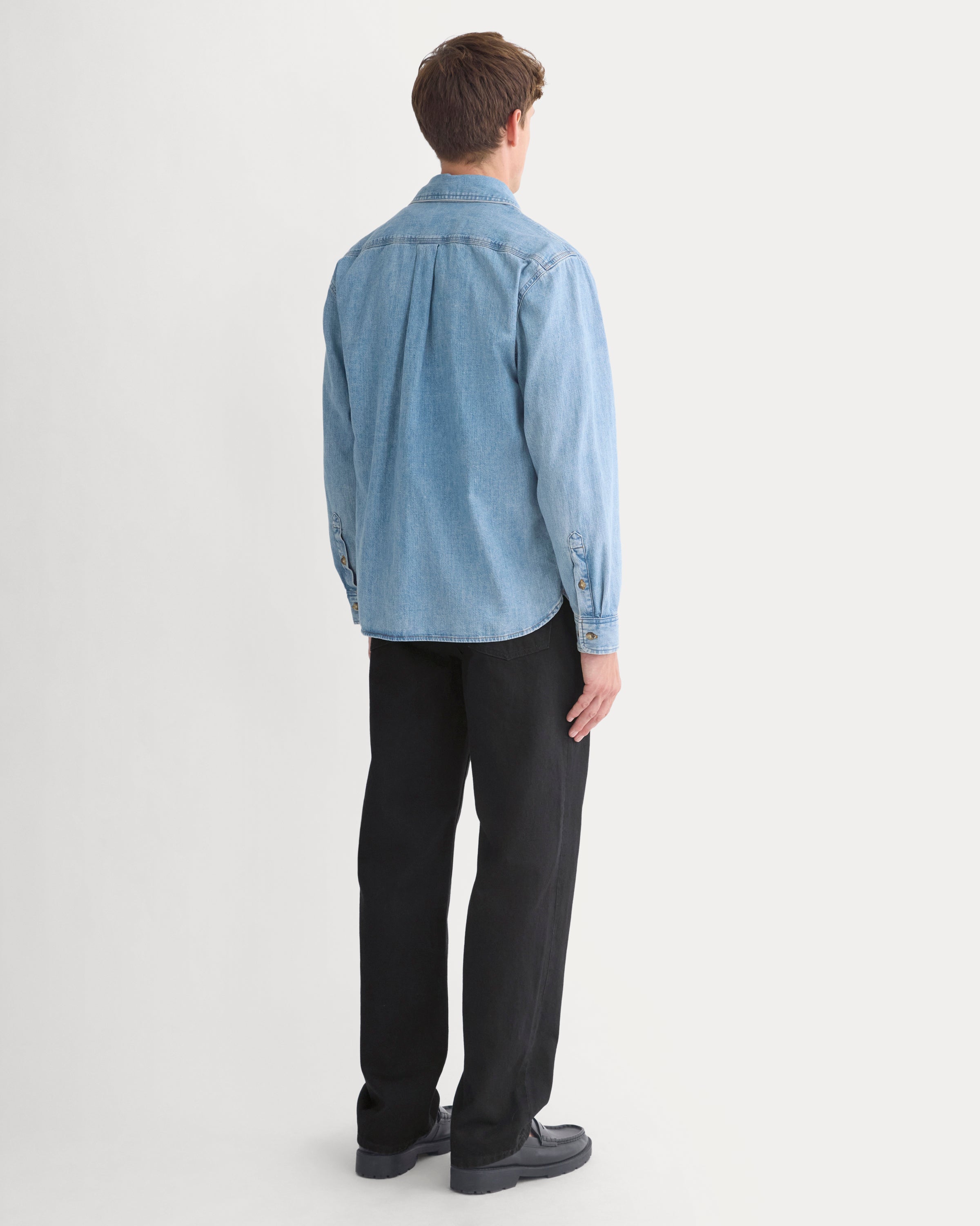 Denim Utility Shirt | Light Indigo