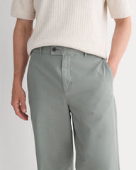 Cropped Slub Trouser | Agave Green