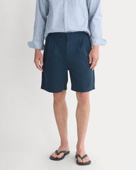 Pleated Easy Short | Midnight Navy