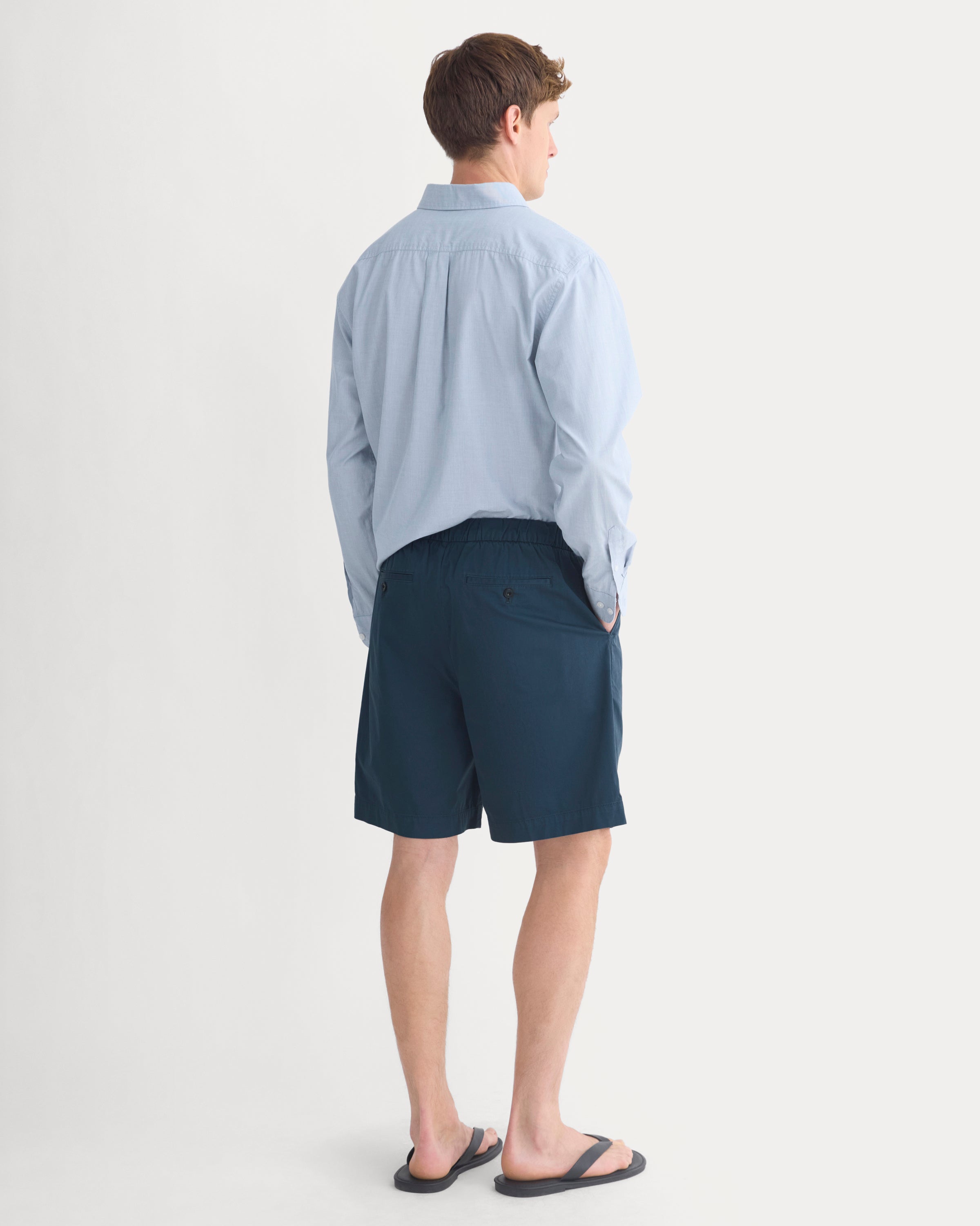 Pleated Easy Short | Midnight Navy