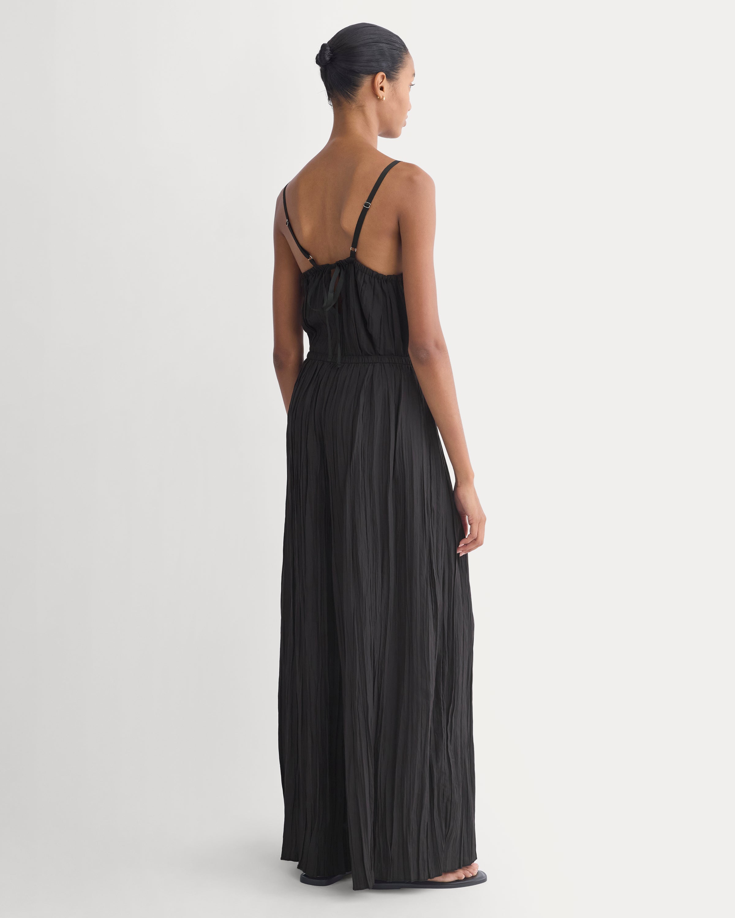 Crinkle Wide-Leg Pant |  Black