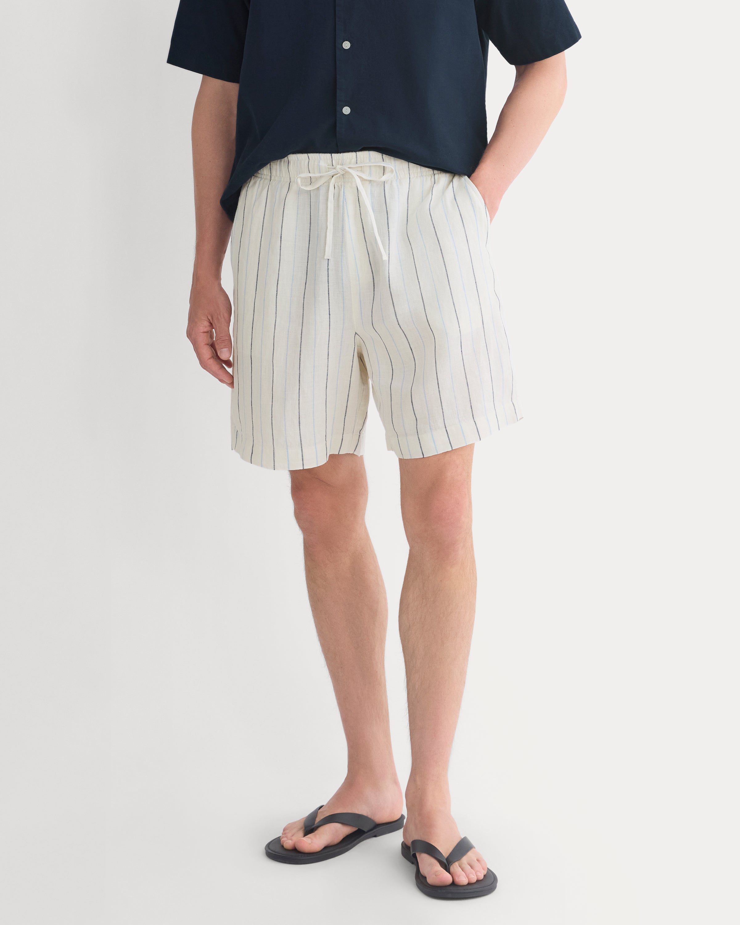 Linen Easy Short | Birch/Gardenia/Estate Blue/Open Air