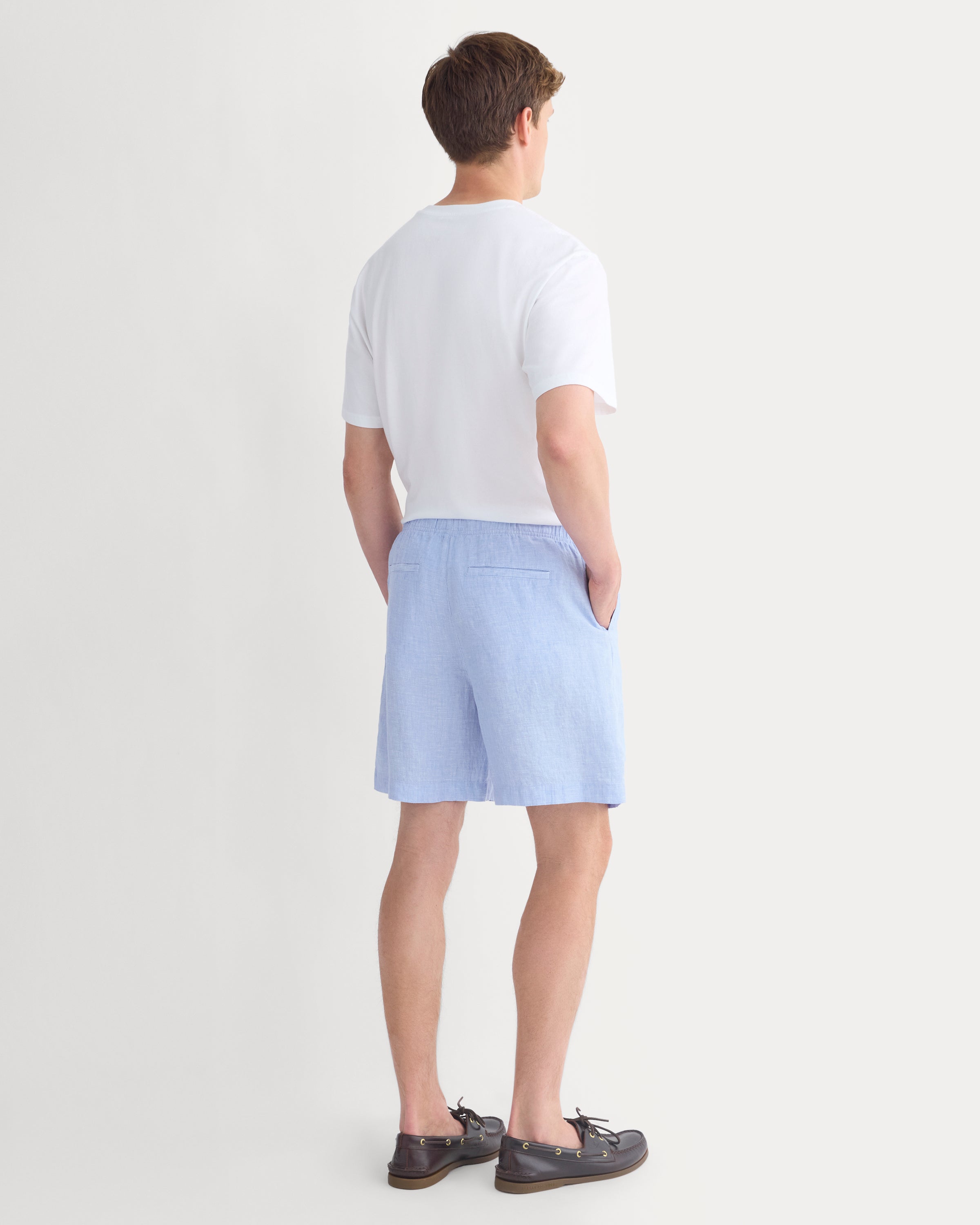 Linen Easy Short | Light Blue
