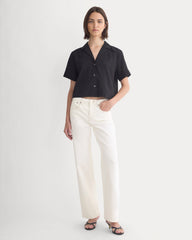 Cotton Gauze Resort Shirt | Black