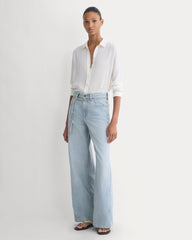 Lightweight Loose Wide-Leg Jean | Light Indigo | Regular