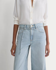 Lightweight Loose Wide-Leg Jean | Light Indigo | Long