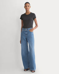 Lightweight Loose Wide-Leg Jean | Medium Indigo | Long