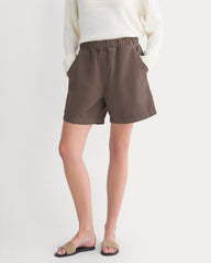 Denim Easy Short | Chocolate Chip Brown