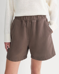 Denim Easy Short | Chocolate Chip Brown