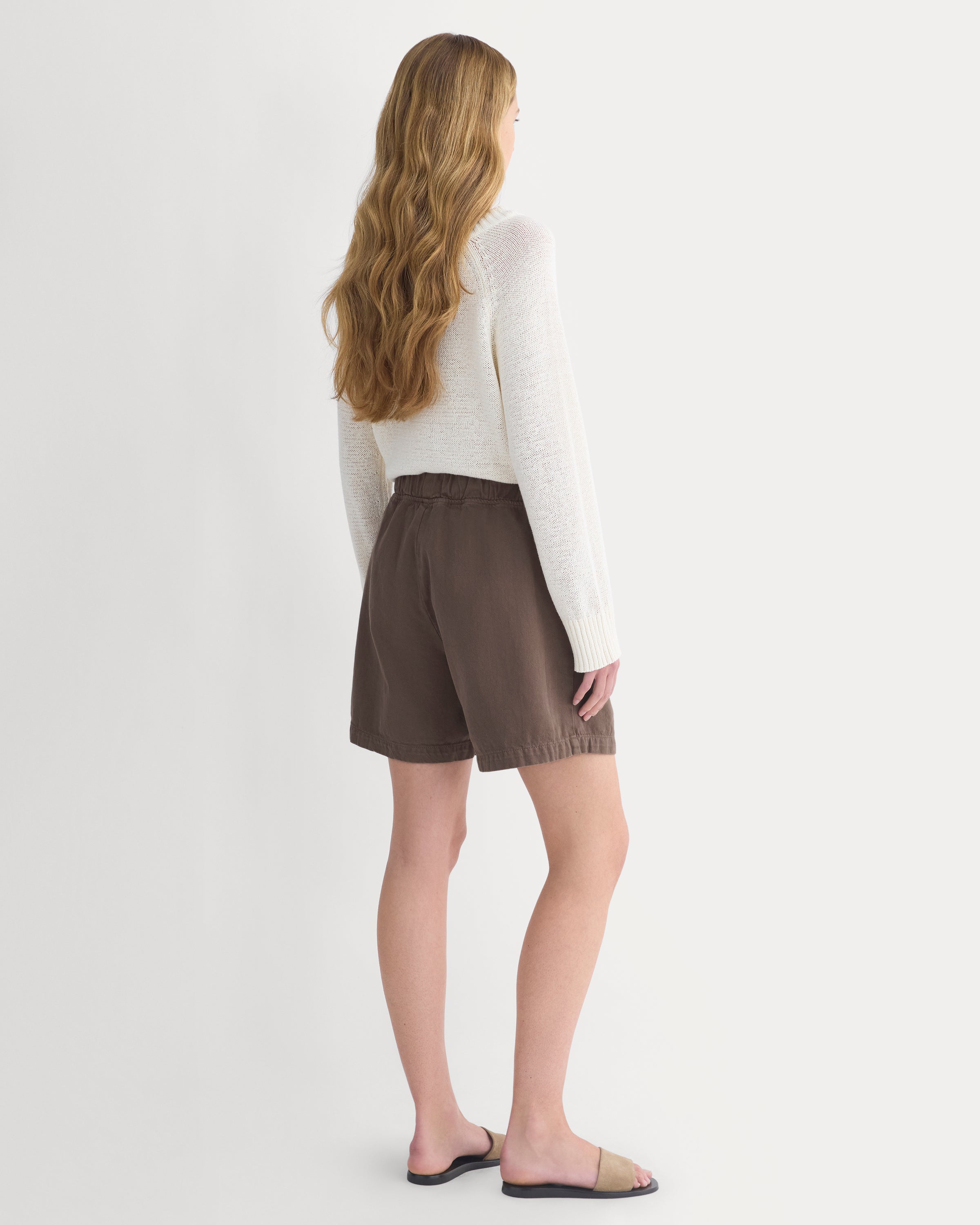 Denim Easy Short | Chocolate Chip Brown
