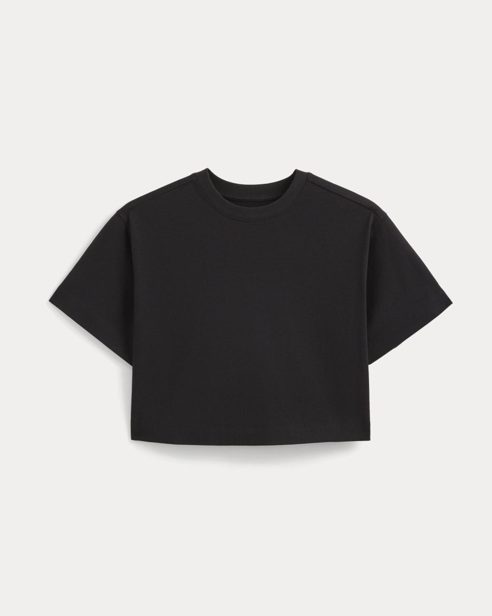 Forever Jersey Cropped Tee | Black