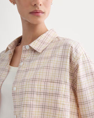 The Way-Short Shirt in Silky Cotton | Plaid