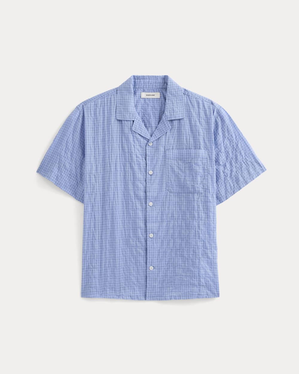Textured Voile Resort Shirt | Open Air Plaid