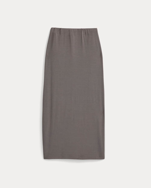 Maxi Skirt in Butterknit | Charcoal Grey