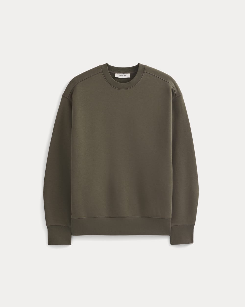 Luxe Fleece Crew Pullover | Olive Night