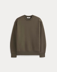 Luxe Fleece Crew Pullover | Olive Night