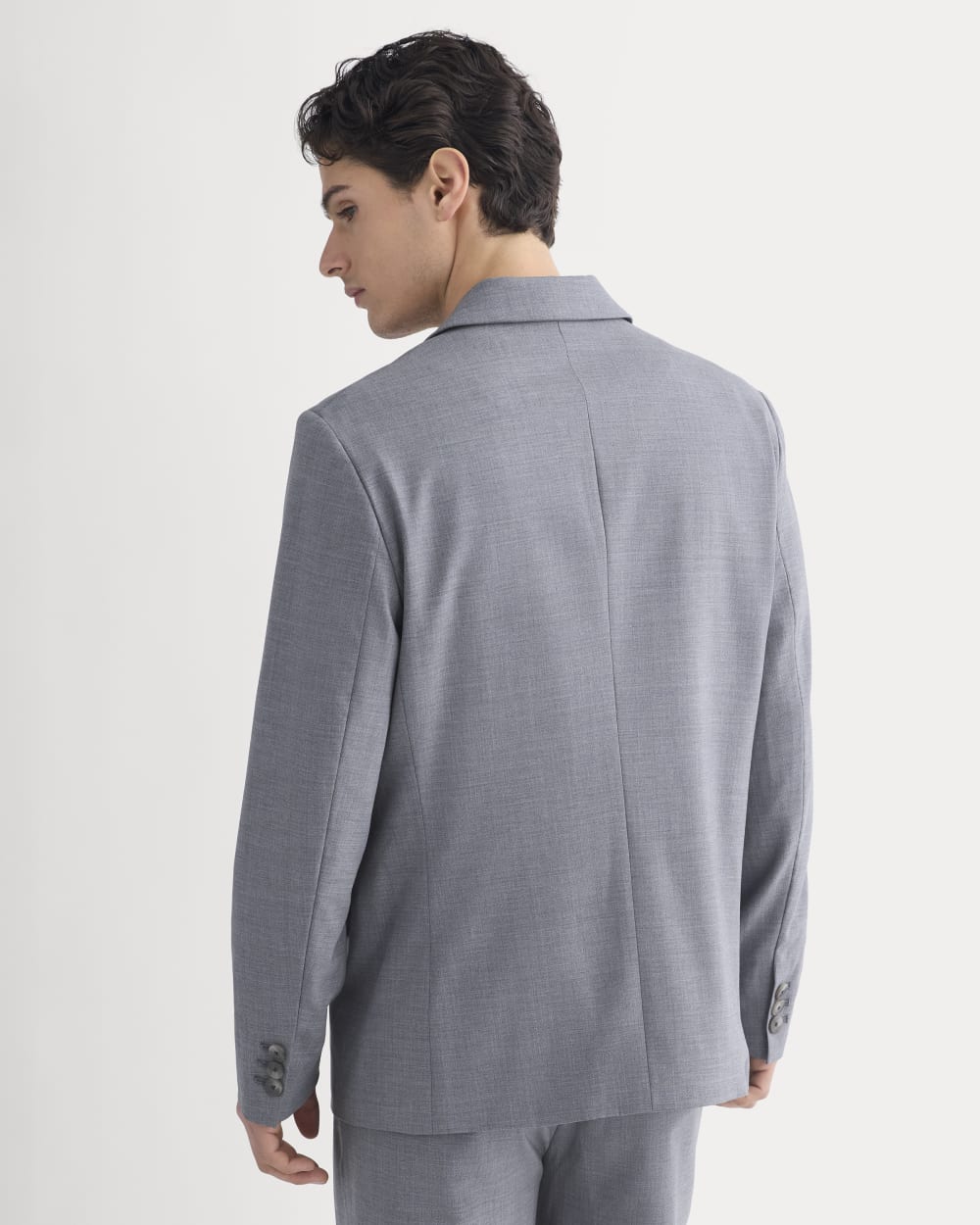 Tropical Wool Blazer | Heathered Grey