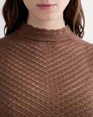 The Lace Knit Tank | Mocha