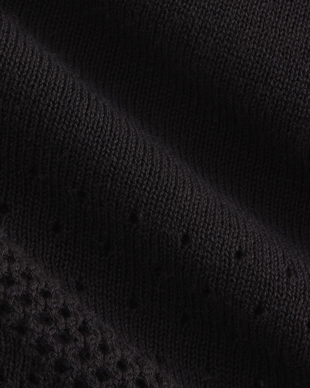 Lace-Knit Cami | Black