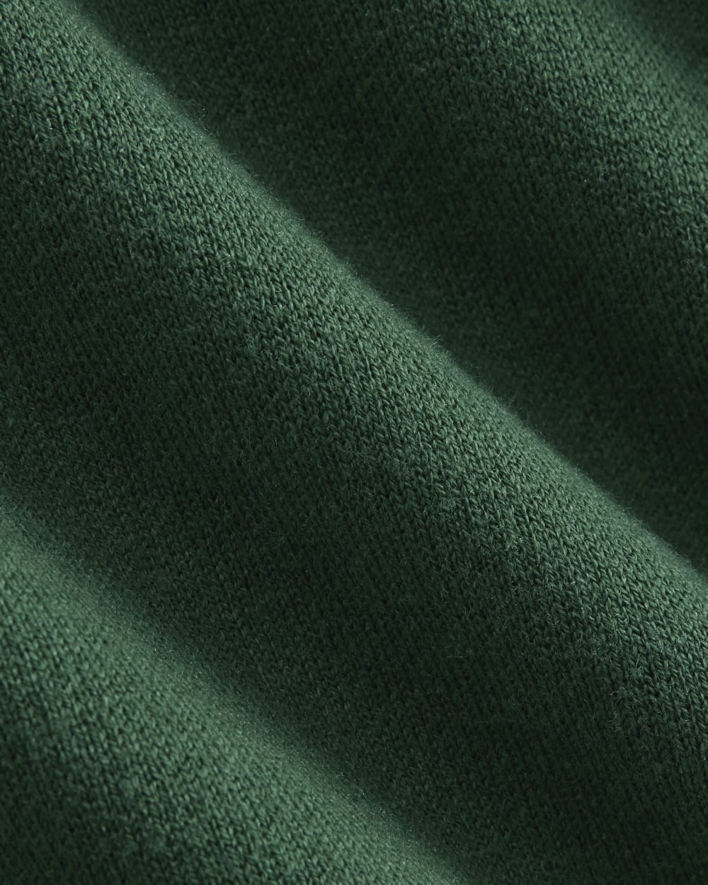 Double Knit Half-Zip in Cotton Merino | Hunter Green