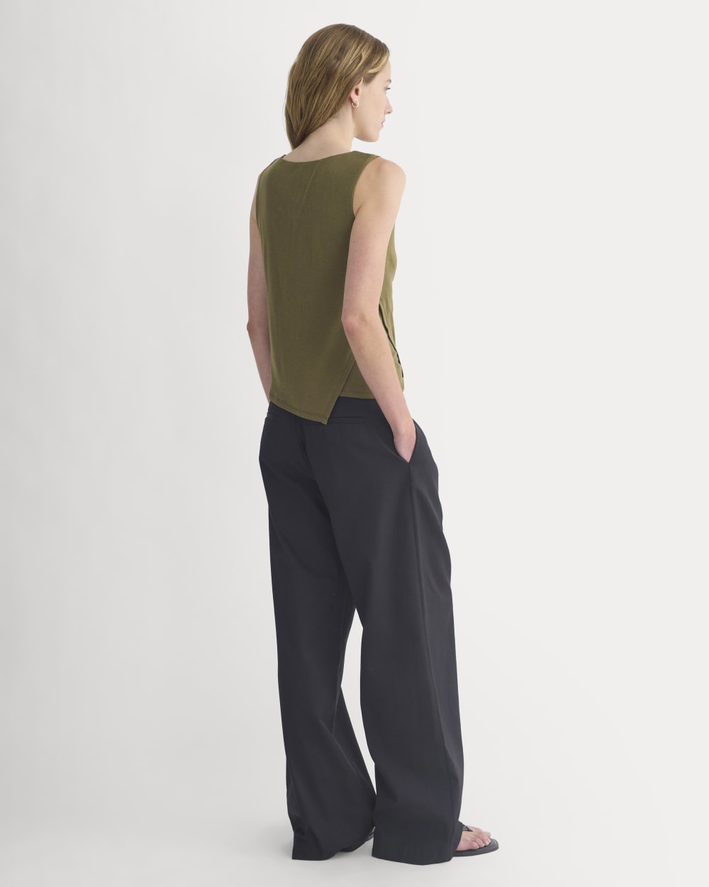 Tissue Boatneck Tank with Side Tie | Beech