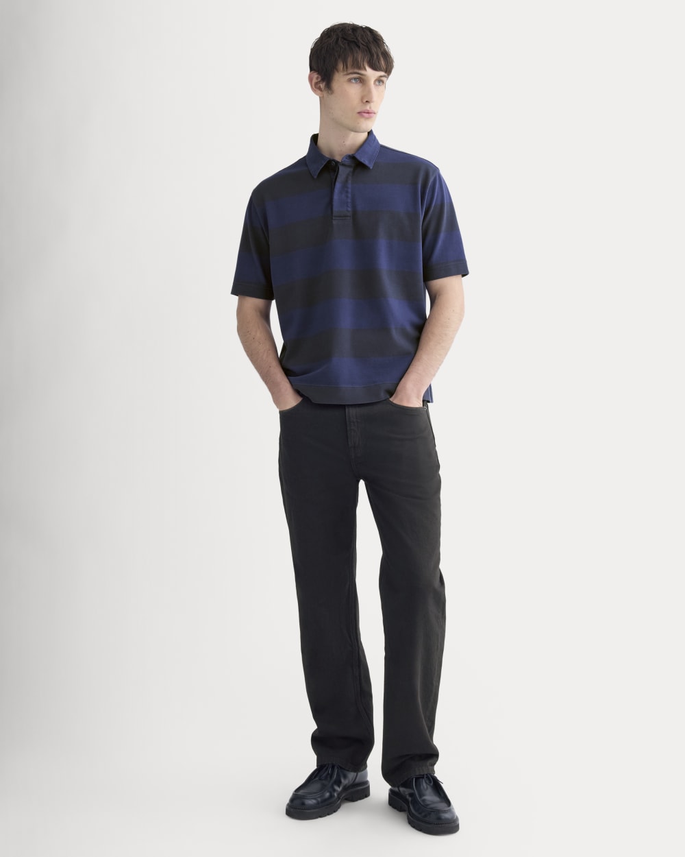 Vintage Rugby Polo | Navy / Black