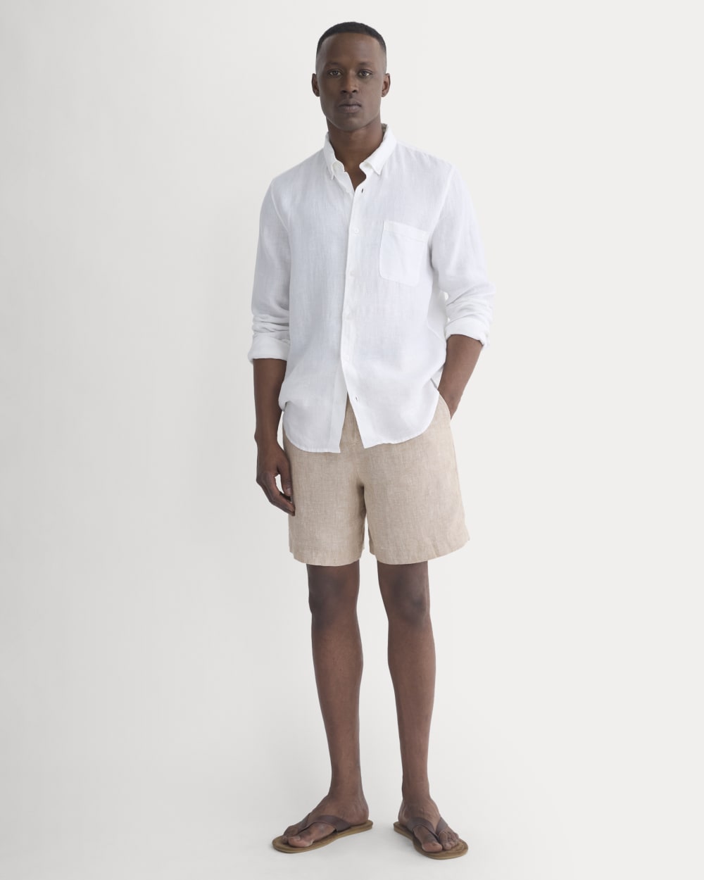 Linen Easy Short | Cornstalk Chambray