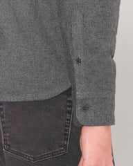 The Brushed Flannel Shirt | Heathered Graphite