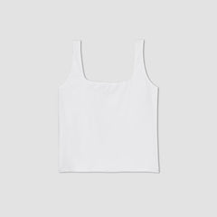 The Supima® Sleeveless Top | White