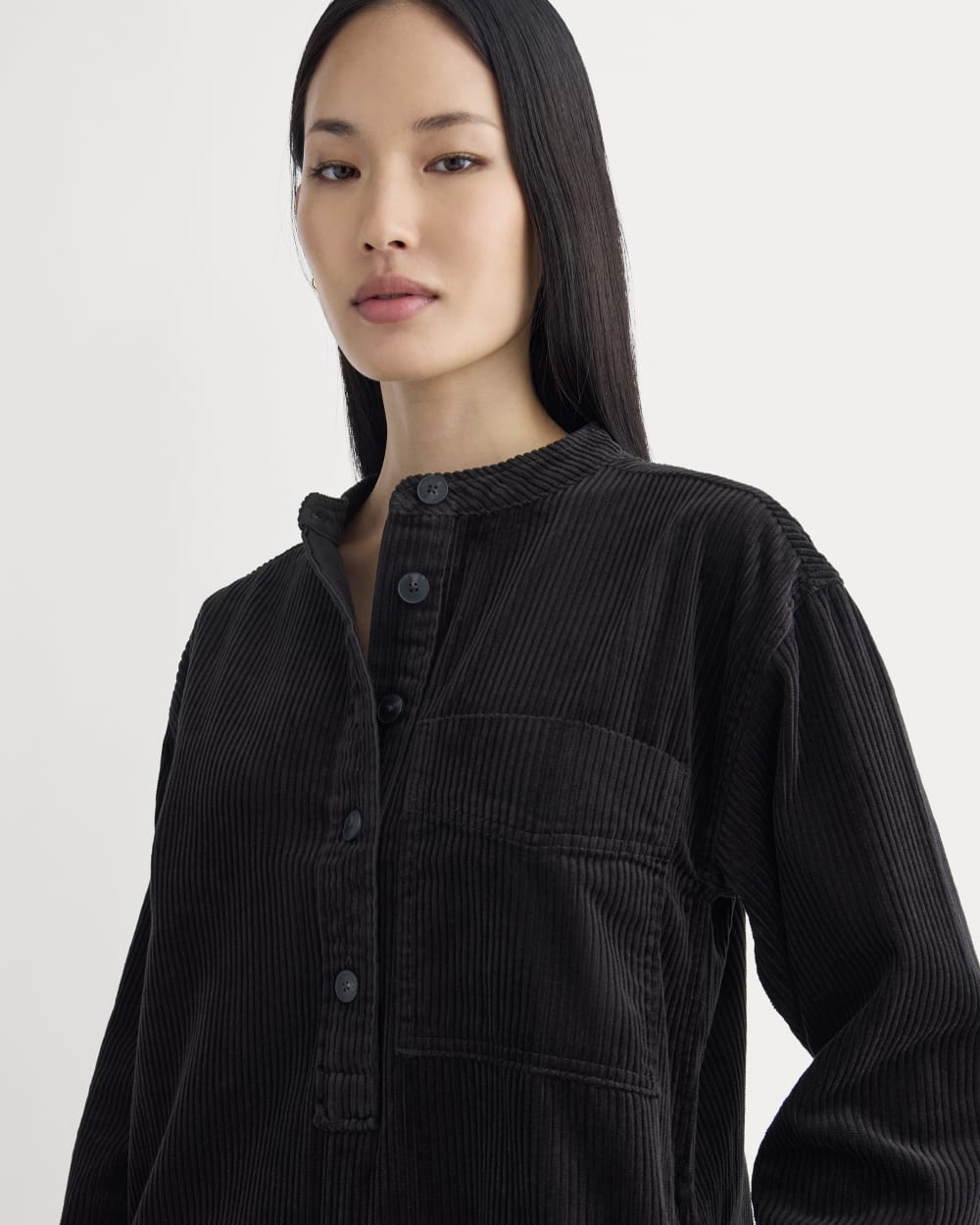 The Corduroy Mini Dress | Black