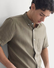 The Classic Short-Sleeve Shirt in Linen | Overland