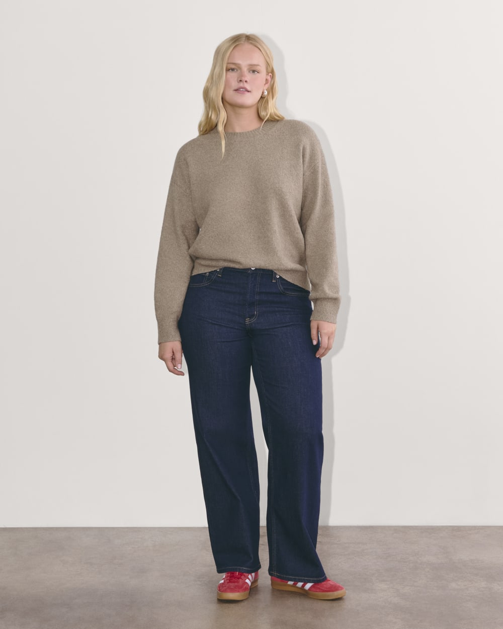 The Cocoon Crew in Plush Cotton | Heather Taupe