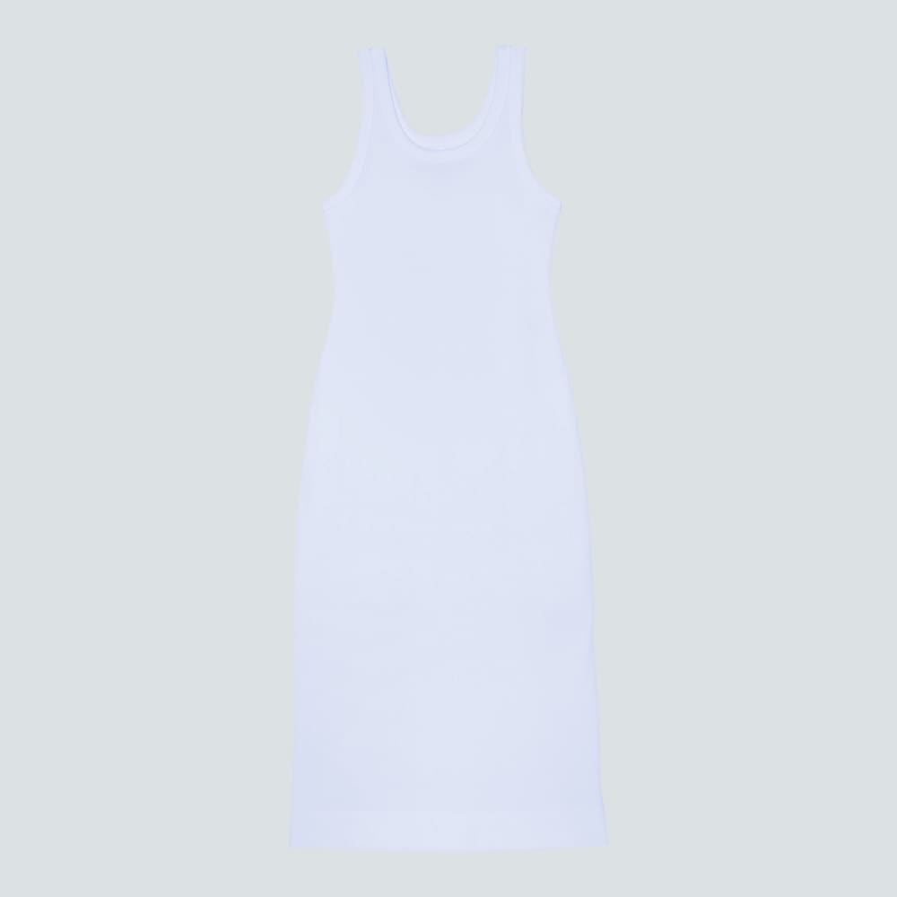 The '90s Rib Dress | White