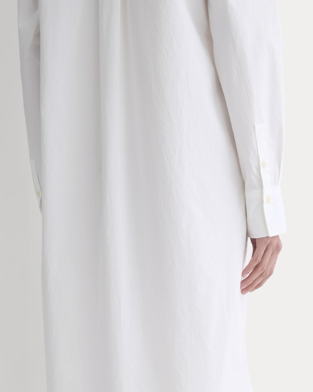 Midi Shirtdress in Ultrasoft Cotton | White