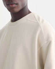 Twill Terry Jacquard Crew Sweatshirt | Peyote